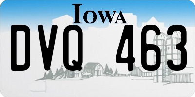 IA license plate DVQ463