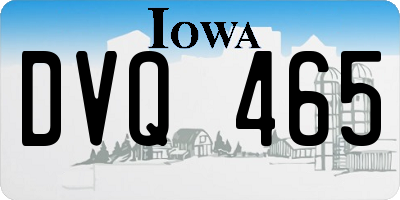 IA license plate DVQ465