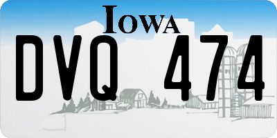 IA license plate DVQ474