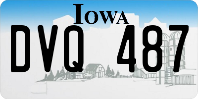 IA license plate DVQ487