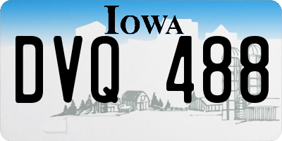 IA license plate DVQ488