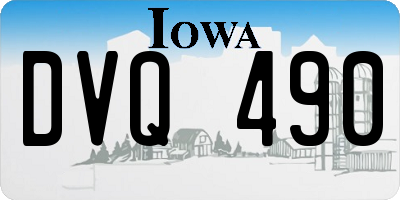 IA license plate DVQ490