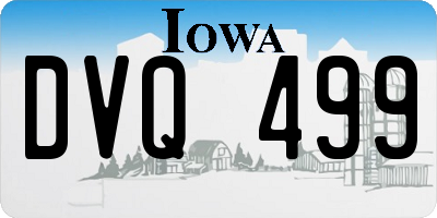 IA license plate DVQ499