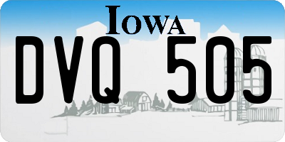 IA license plate DVQ505