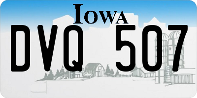 IA license plate DVQ507