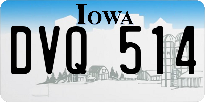 IA license plate DVQ514