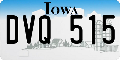IA license plate DVQ515