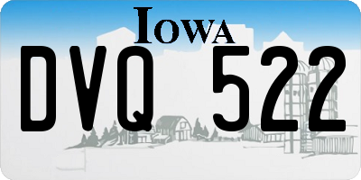IA license plate DVQ522