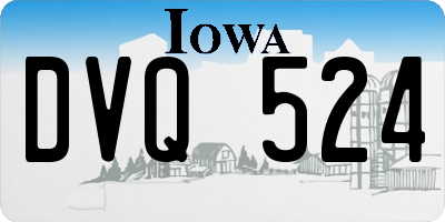 IA license plate DVQ524
