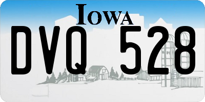 IA license plate DVQ528