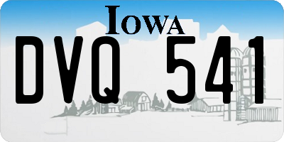 IA license plate DVQ541