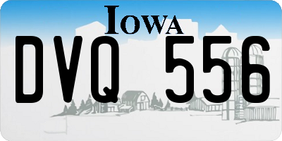 IA license plate DVQ556