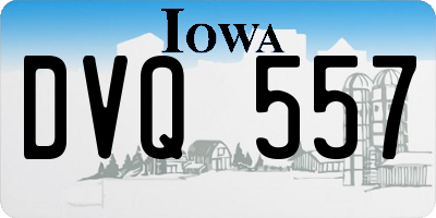 IA license plate DVQ557