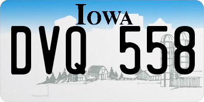 IA license plate DVQ558