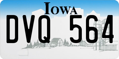 IA license plate DVQ564