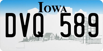 IA license plate DVQ589