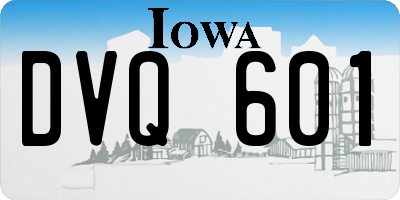 IA license plate DVQ601