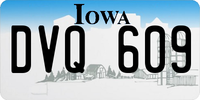 IA license plate DVQ609