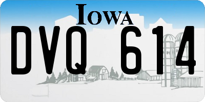 IA license plate DVQ614