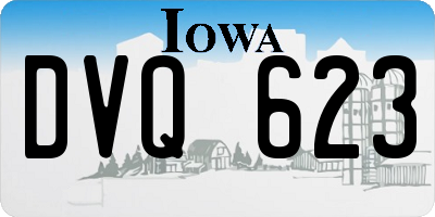 IA license plate DVQ623