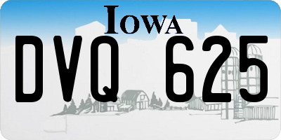 IA license plate DVQ625