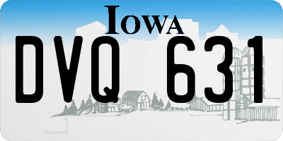 IA license plate DVQ631
