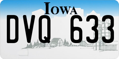 IA license plate DVQ633