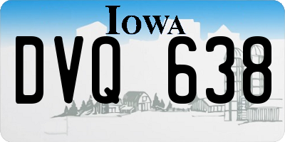 IA license plate DVQ638