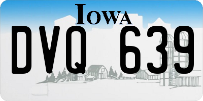 IA license plate DVQ639