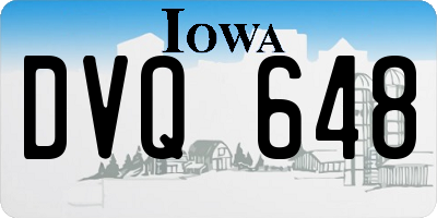 IA license plate DVQ648
