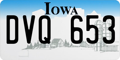IA license plate DVQ653