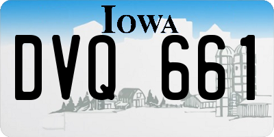 IA license plate DVQ661