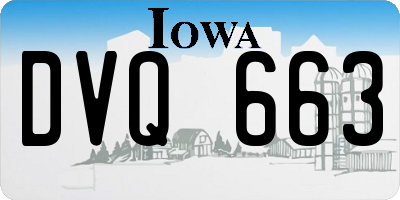 IA license plate DVQ663