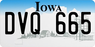 IA license plate DVQ665