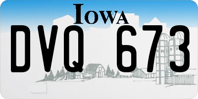 IA license plate DVQ673
