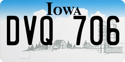 IA license plate DVQ706