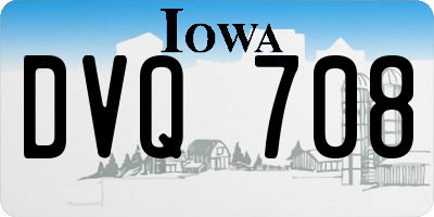 IA license plate DVQ708