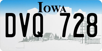 IA license plate DVQ728