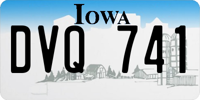 IA license plate DVQ741