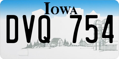 IA license plate DVQ754
