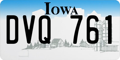 IA license plate DVQ761