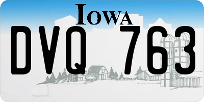 IA license plate DVQ763