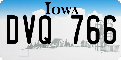 IA license plate DVQ766