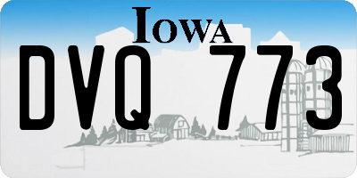 IA license plate DVQ773