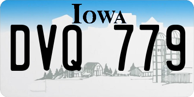 IA license plate DVQ779