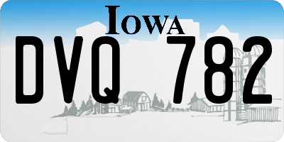 IA license plate DVQ782