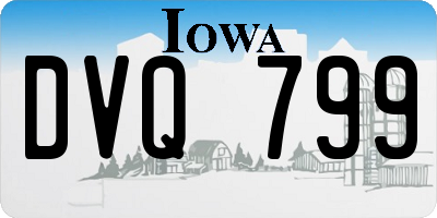 IA license plate DVQ799