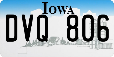 IA license plate DVQ806