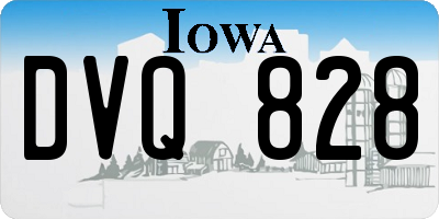 IA license plate DVQ828
