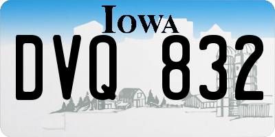 IA license plate DVQ832